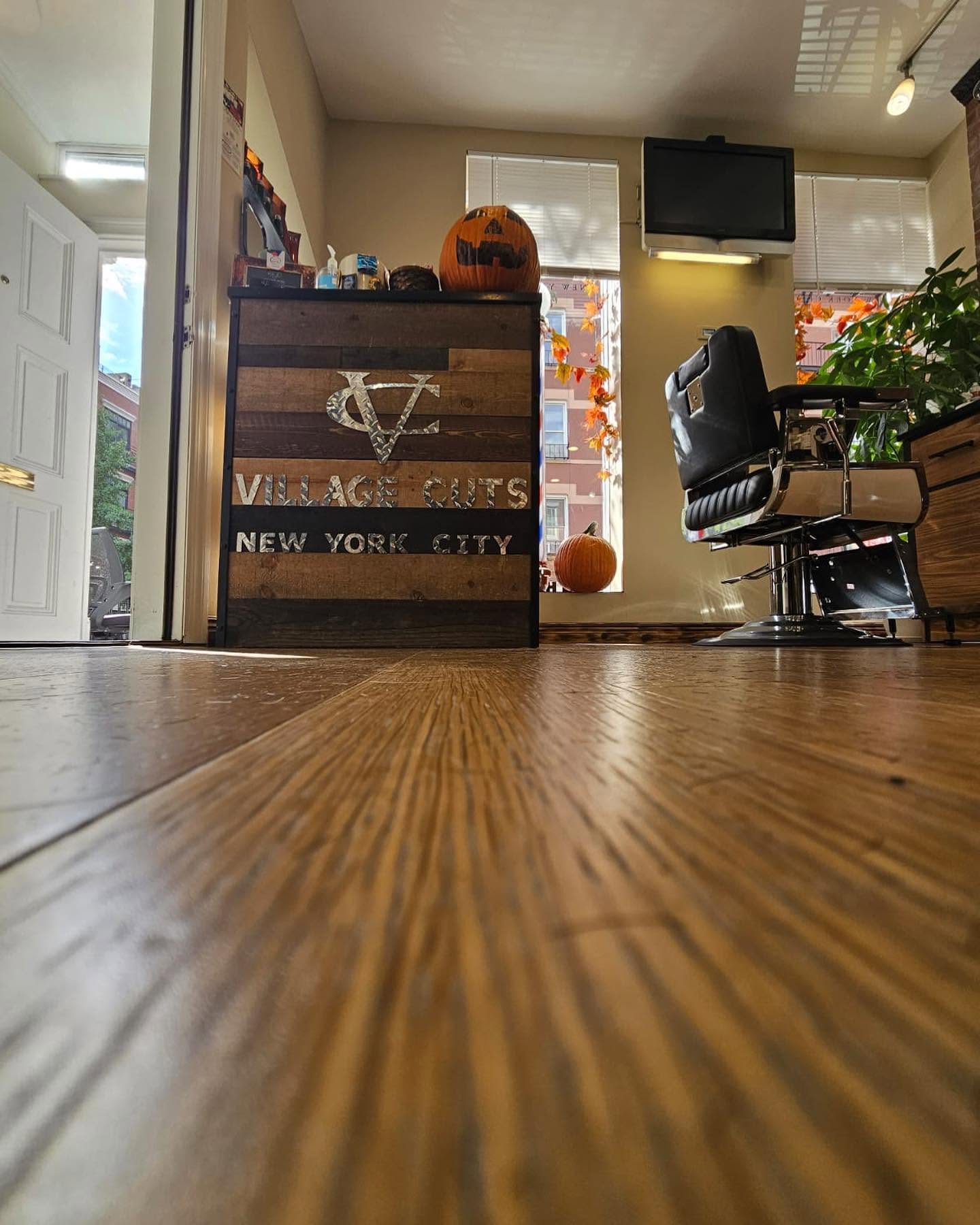 Inside Village Cuts barbershop, Greenwich Village