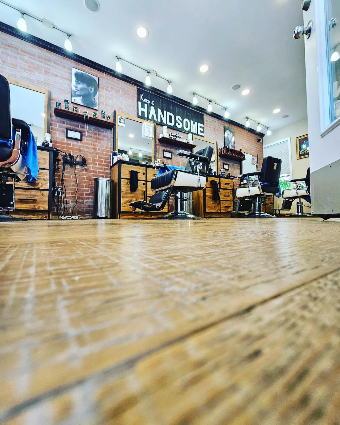 Inside Village Cuts barbershop, Greenwich Village