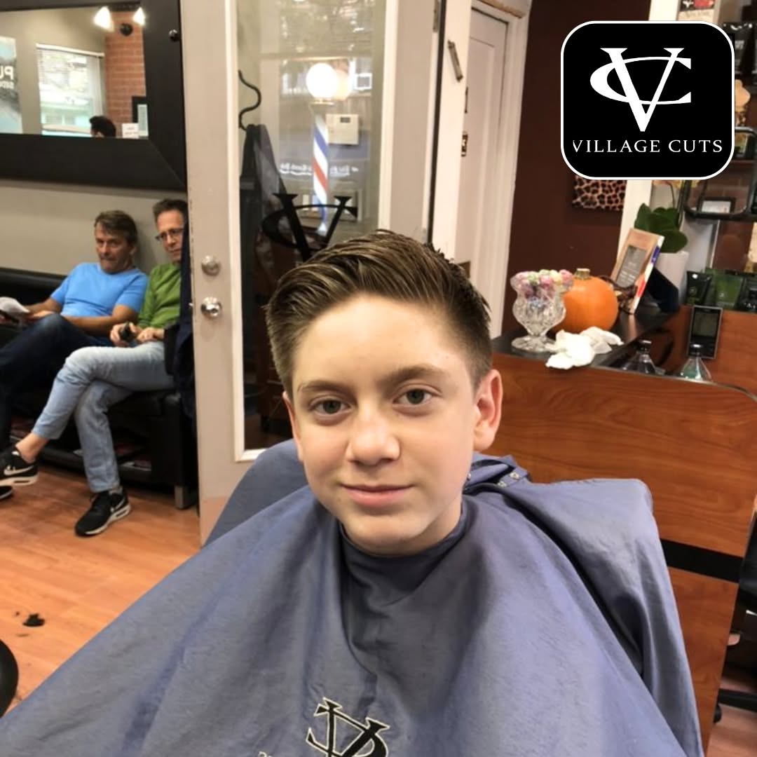 Inside Village Cuts barbershop, Greenwich Village