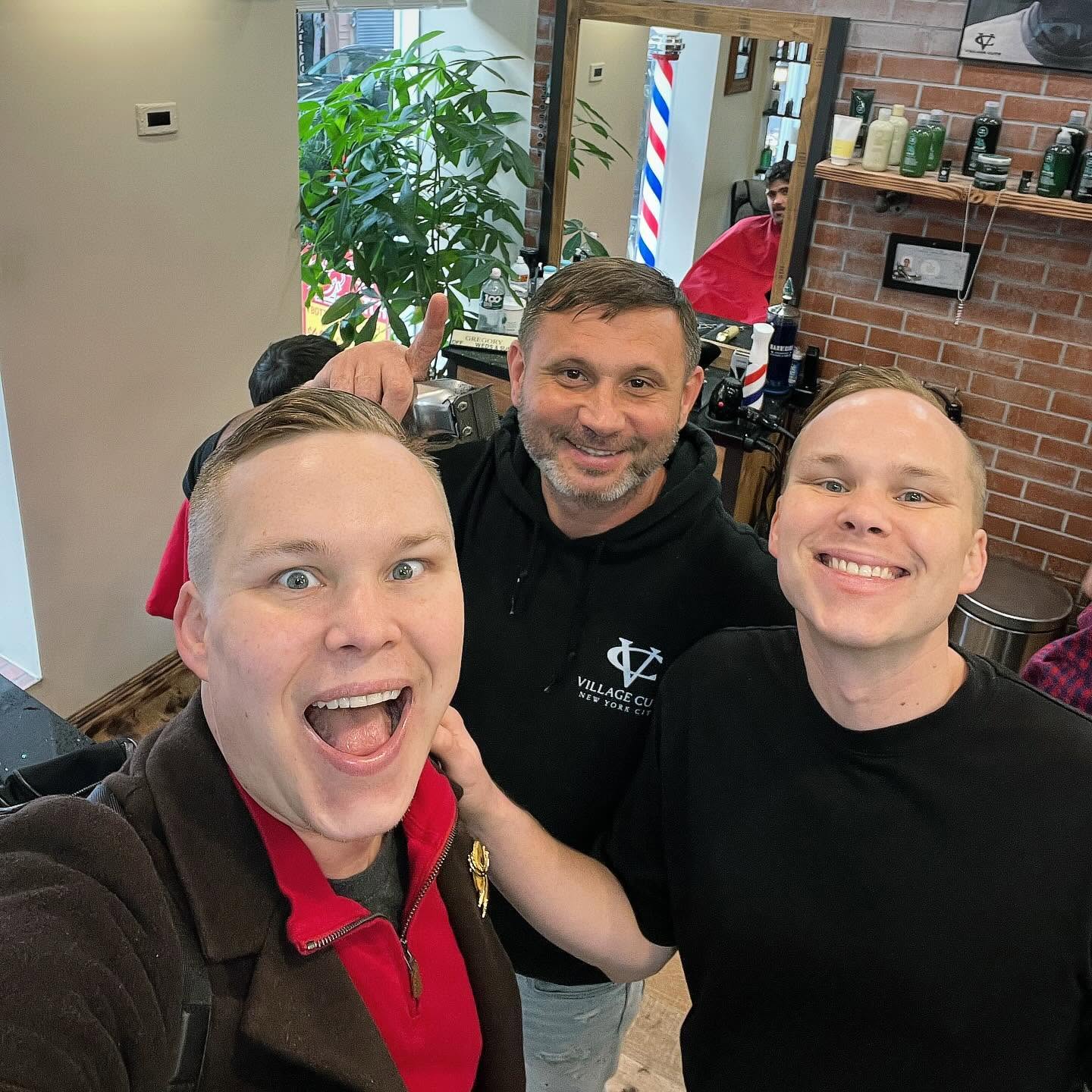 Inside Village Cuts barbershop, Greenwich Village