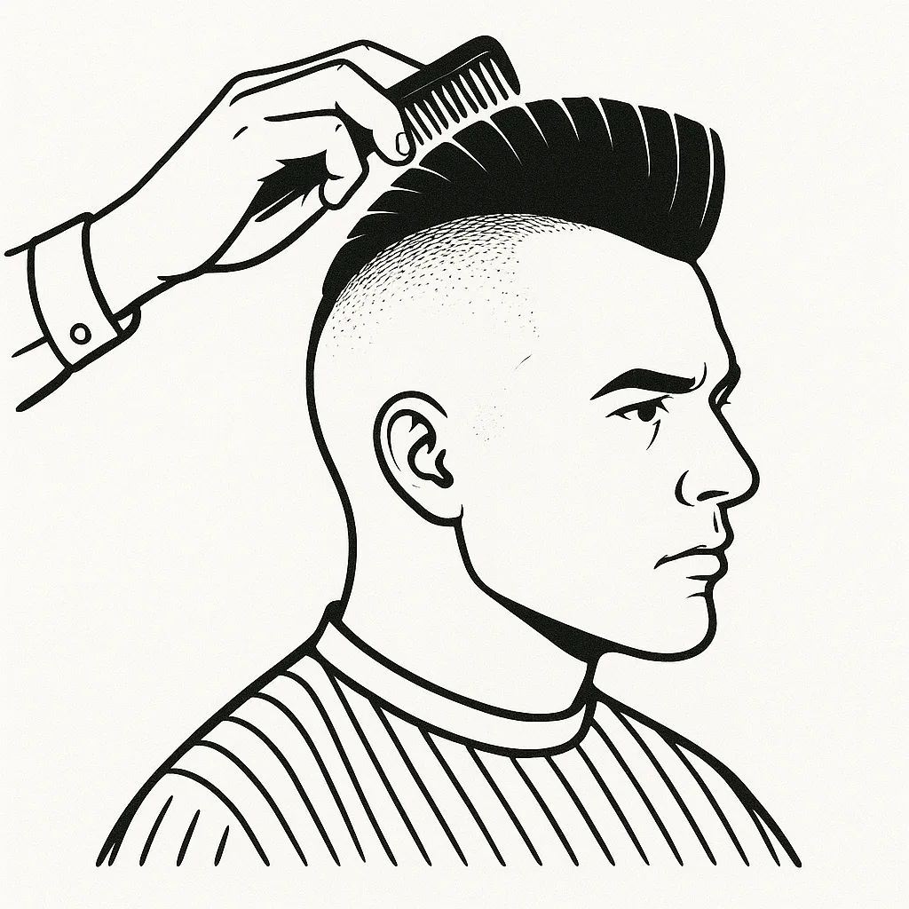 Mohawk haircut · West Village