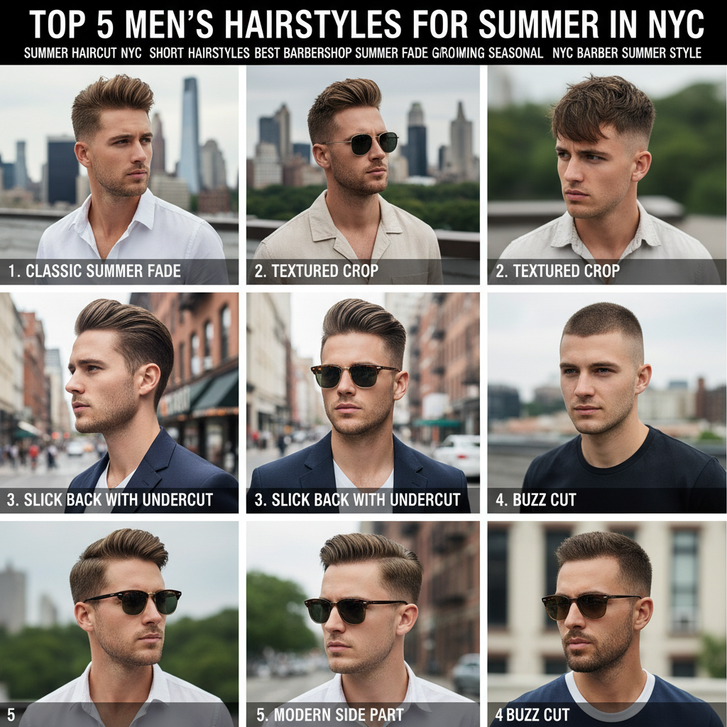 Summer Haircut NYC: Top 5 Short Men’s Hairstyles & Summer Fades