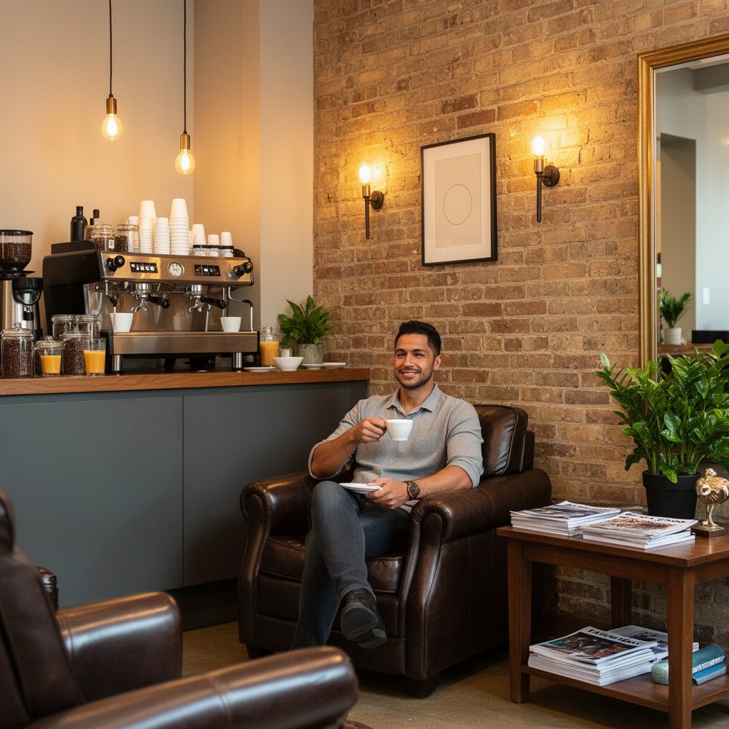 Barbershop With Free Drinks | Village Cuts Manhattan