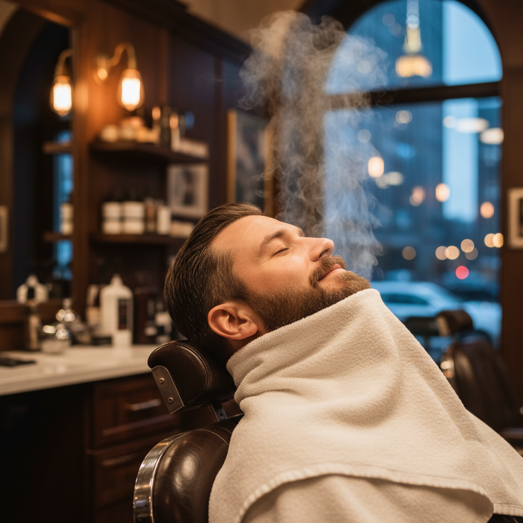 Pre-Shave Routine for Men: Straight Razor Prep with Hot Towel & Oil NYC