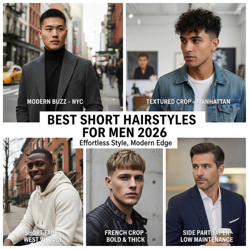 Short Men’s Hairstyles 2026 | Buzz Cut NYC, Crop & Fade Haircuts NYC