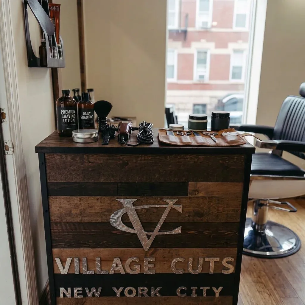 Hot towel shave at Village Cuts