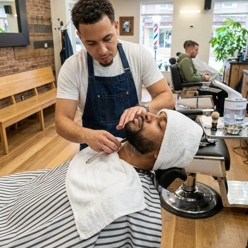 Hot Towel Razor Shave